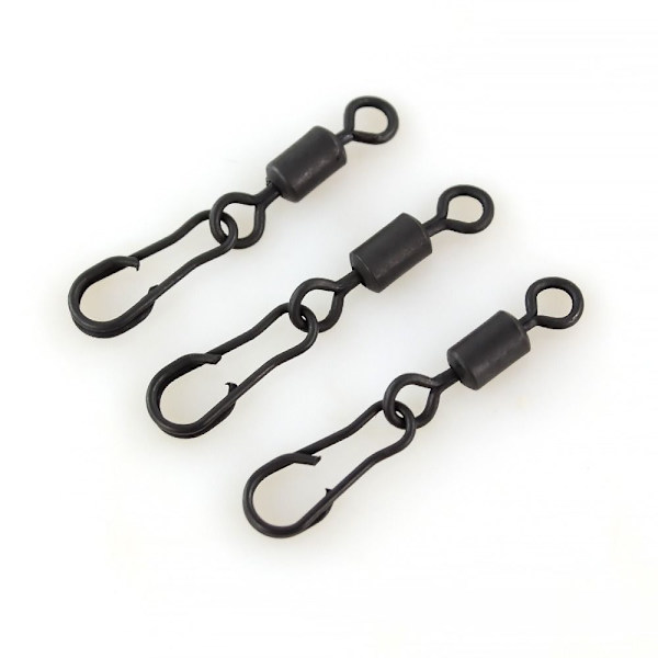 40stk fiskeswivel med trykknapper Fishing Snap Connector fiske