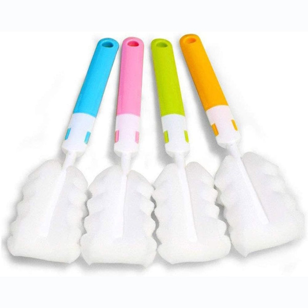 4st Svampflaska Borste Set Rengöringsborstar 4Pcs