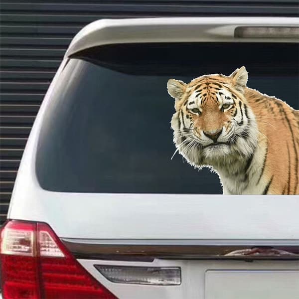 3D Tiger Wall Sticker Vivid Tiger Decals 2 2 2