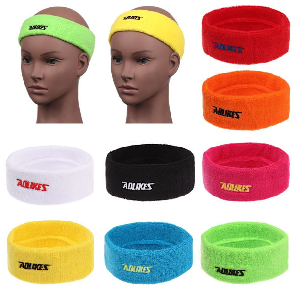Cotton Sweat Pannband Herr Svettband GUL yellow