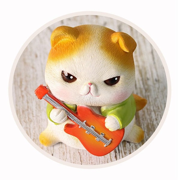 Bilinteriørdekorasjon Musikk Kattstatue E E E