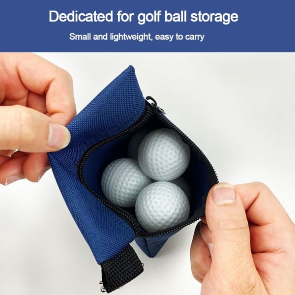 Golf Ball Bag Golf Tees Opbevaring BLÅ blue