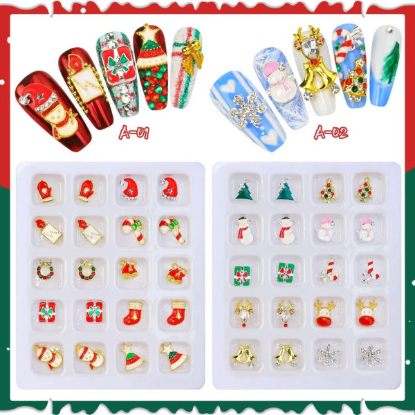 Christmas Nail Art Charms Nail Art dekoration 1 1 1