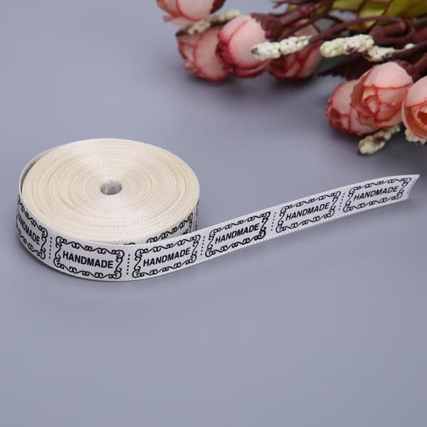Handdade Ribbon Diy Mærkning SORT Black