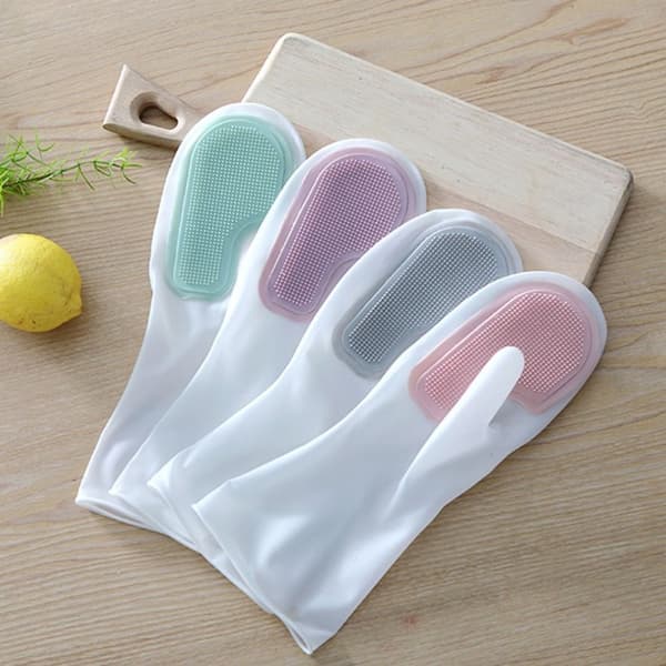 1 par Magic Brush Diskhandske Gummihandskar 4 4 4