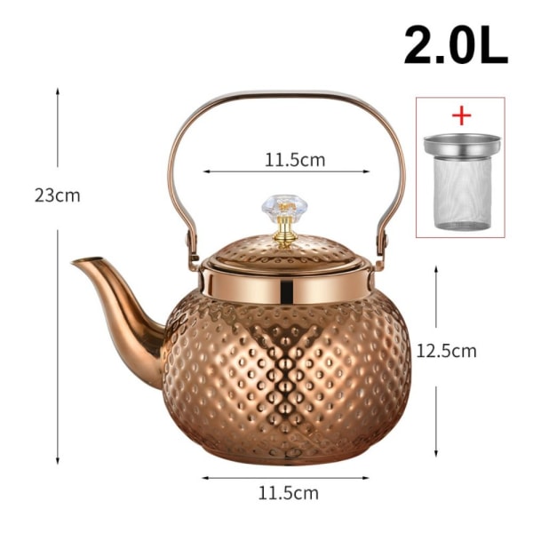 Vann Te Kjele Kaffekanne ROSEGULL 2,0L Rose Gold 2.0L