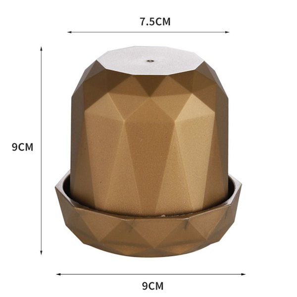 1 Stk Terningkopp Terningbeholder SØLV SØLV silver