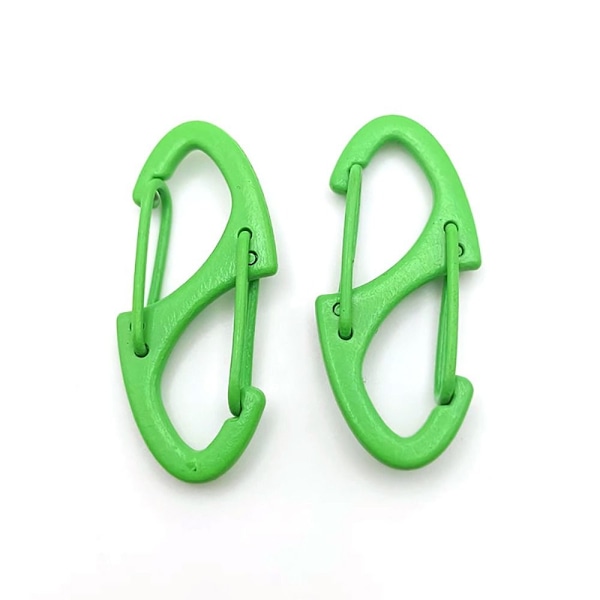 10 stk Alloy Karabiner Utløserspenne GRØNN GREEN