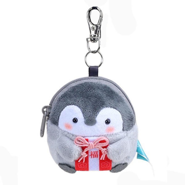 Tecknad Penguin Purse Keychain Pendant 8 8 8