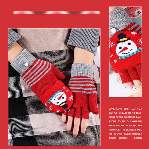Julehandsker Halvfingerhandsker 2 2 2