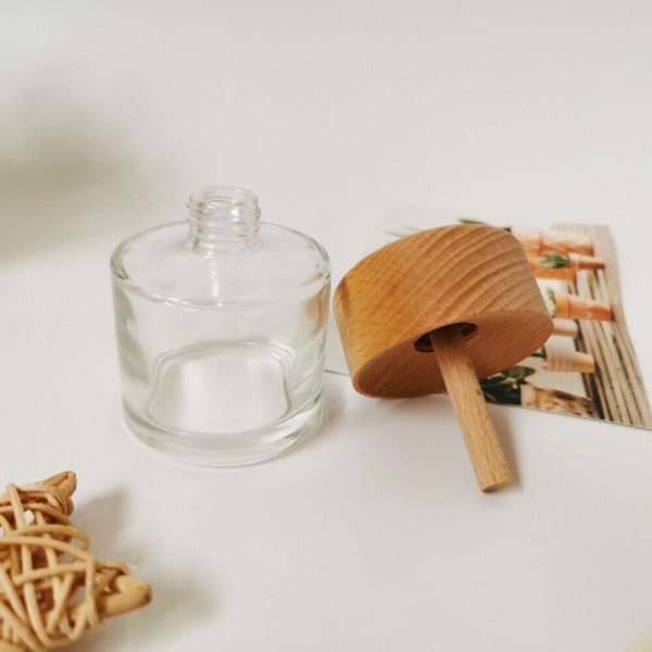 2 Styck Tom Glas Diffuser Flaska Diffuser Flaskor Vas Aroma