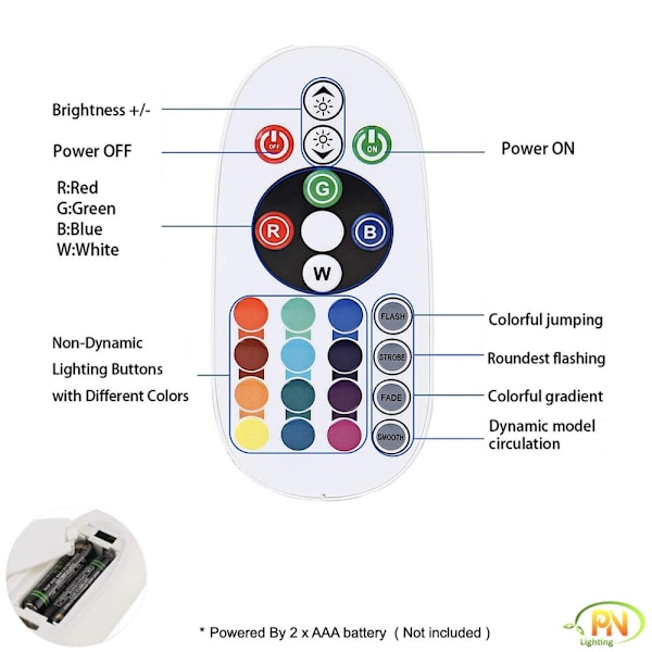 10M RGB LED Strip fjernbetjeningssæt med Switch LED Tape 10M