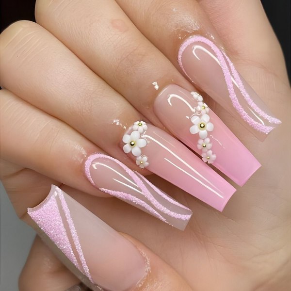 French Fake Nails Ballerina False Nail 2 2 2