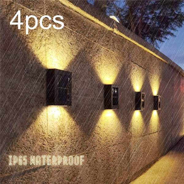 4 kpl aurinkopaneelivalaisimet puutarhavalaisin VALKOINEN 4 kpl 4 kpl White 4PCS-4PCS