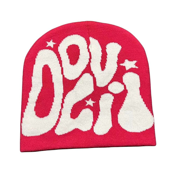 Strikkehue Hue Beanie Bonnet SORT&HVID black&white