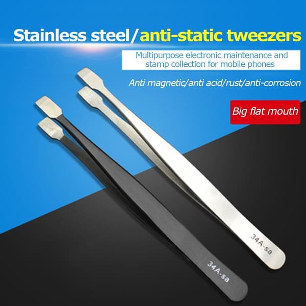 Pincet i rustfrit stål Øjenbrynsklips ANTI STATIC ANTI STATIC Anti Static
