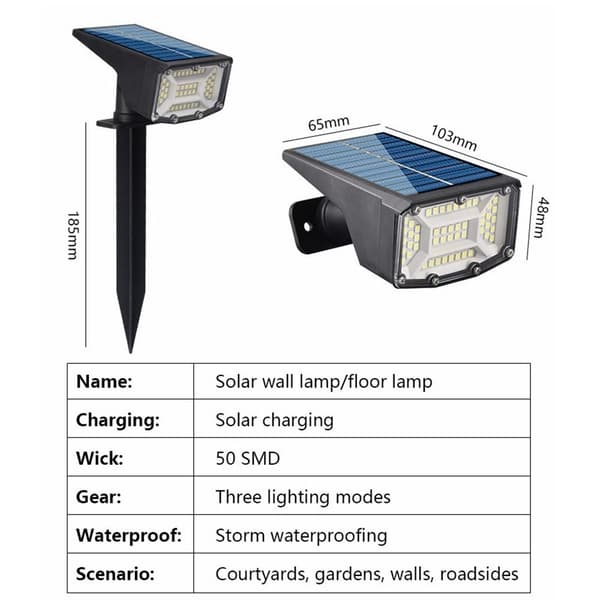 Solar Spotlight nurmikkolamppu 50LED 50LED 50led