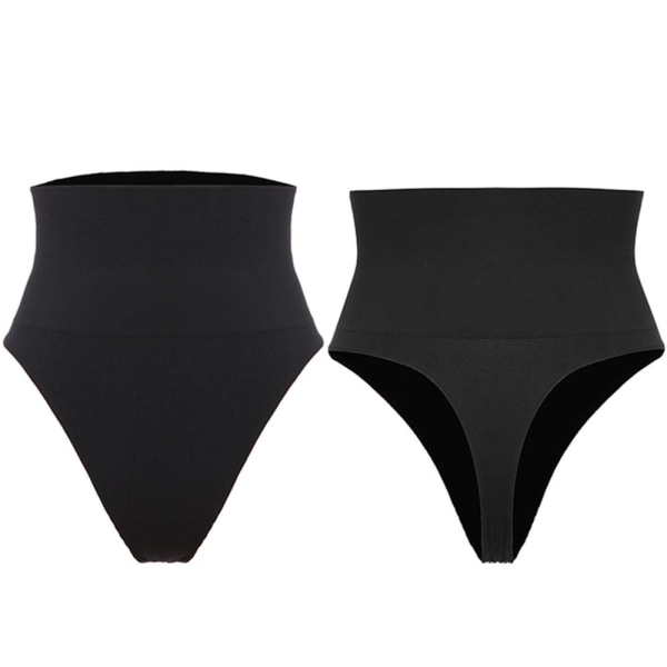 Slankende trusser med høj talje Thong Shape SORT S black S