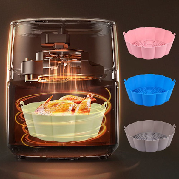 Air Fryer Silikonpute For Air Fryer 19CMPINK ROSA 19cm