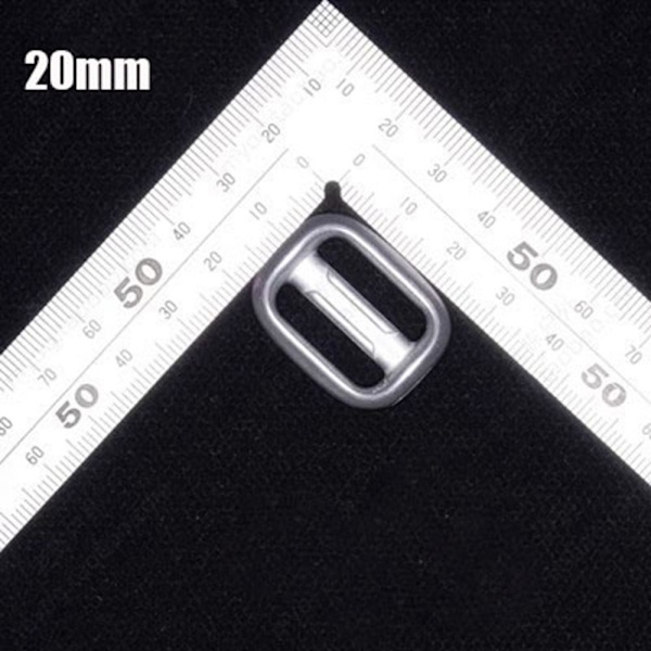 1 st Metall Stege Lås Slider Justera Spännen 20MM 20mm