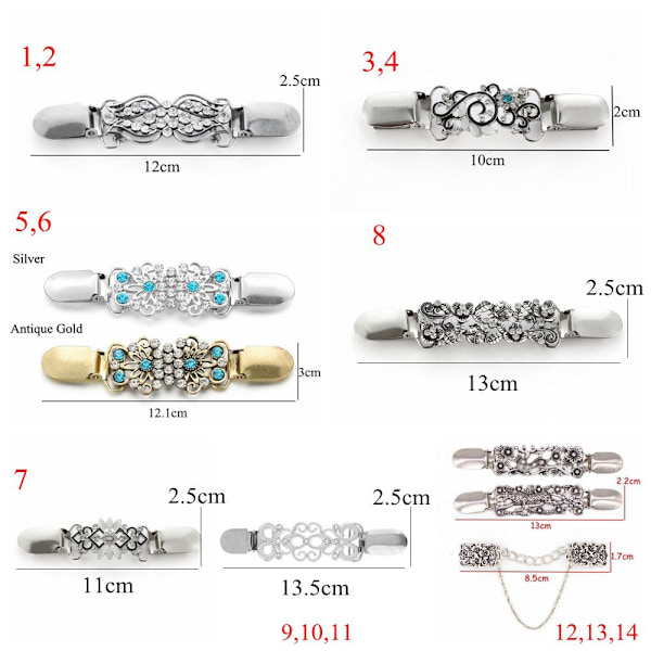 Cardigan Clip Shawl Brooch 9 9