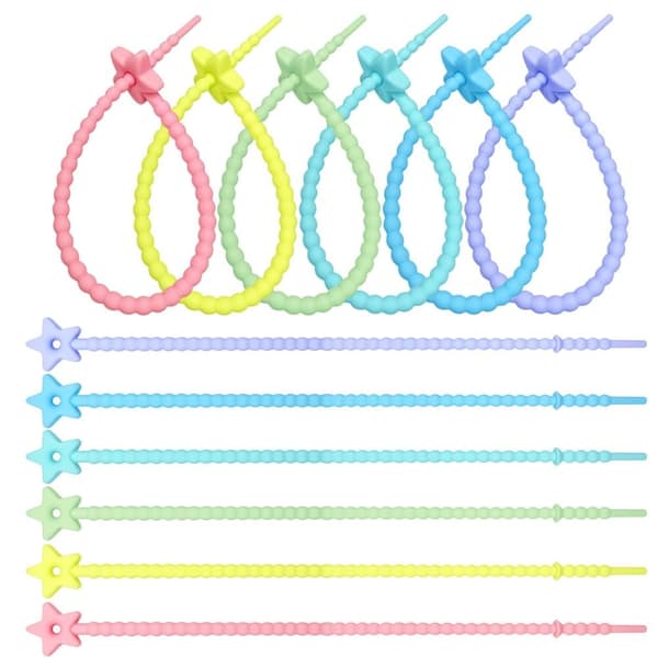 10 kpl Johdinside silikoniköysi VÄRI 4 VÄRI 4 Color 4