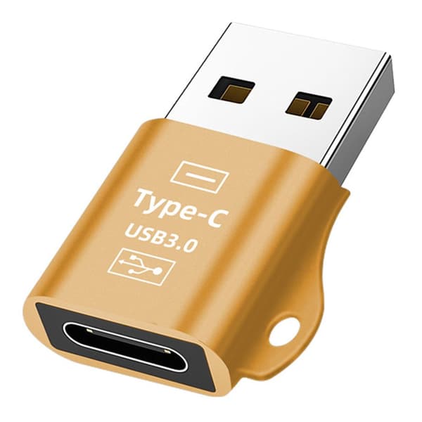 Adapter USB 3.0 Till Type-C GULD Gold