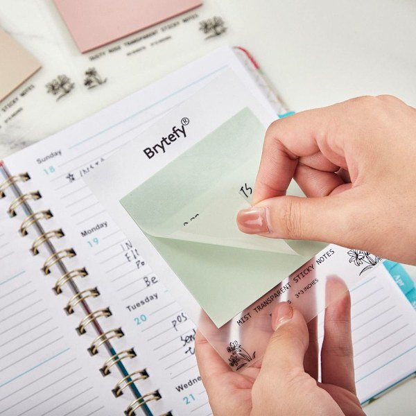 4 pads Self-Stick Notes Note Bookmark Marker Message Stickers