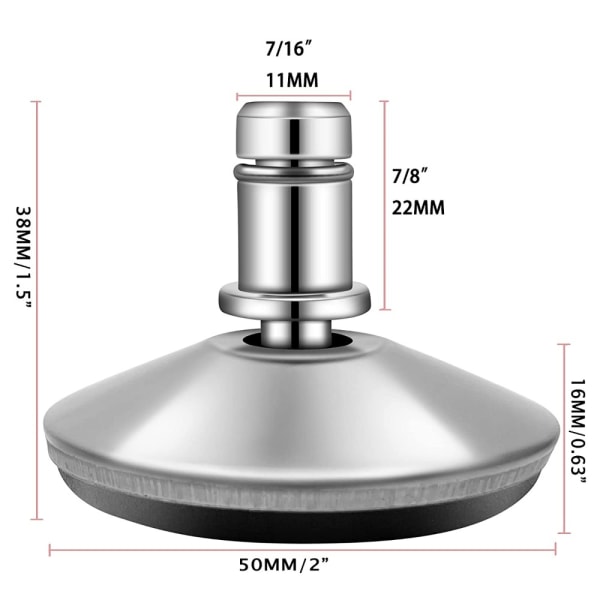 Caster Wheels Kontorstol Sete erstatning Reserve