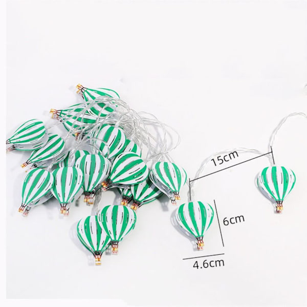 Hot Air Balloon String Lights Hot Air Balloon String Banners blue