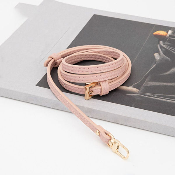 Ægte læderrem håndtaske bælter SORT STRAP SORT STRAP Black Strap
