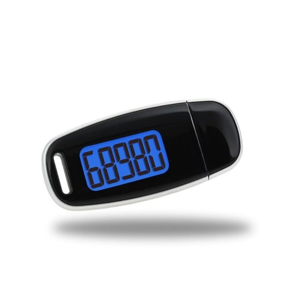 3D skritteller Walking Step Counter SVART black