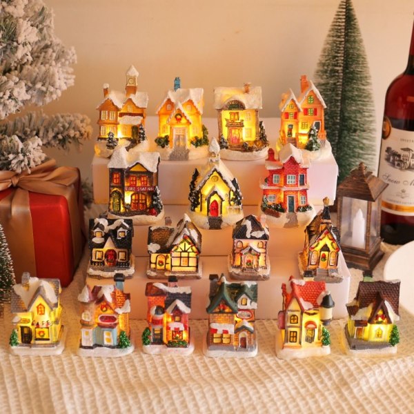 Mini House Miniatyr julepynt E E E