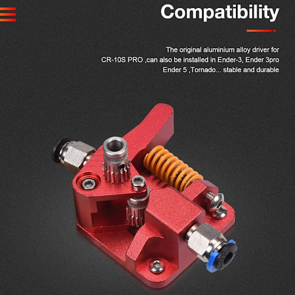 Dual Gear Ekstruder 3D Printer Ekstruder Dobbelt Gear mk8 ekstruder