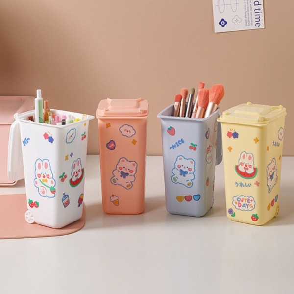 Desktop Bin Mini Roskakori CAN ILMAN TARROT ILMAN Pink Without Stickers-Without Stickers