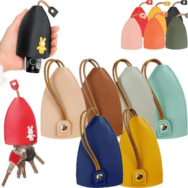 Pull Out Car Key Case Pull Out Key Sleeve LYS BLÅ LYS BLÅ Light Blue