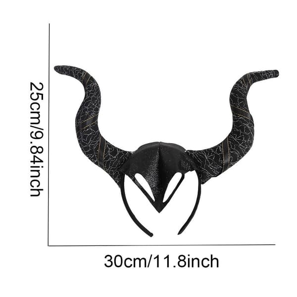 Devil Horns Pannband Cosplay Pannband SILVER silver