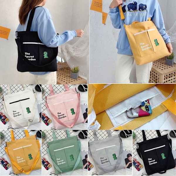 Student Tutorial Bag Totes Shopper Bags HVIT White