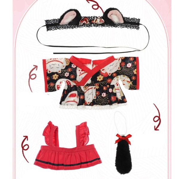 Modekläder Kostymer Flicka Broderikläder VIT&RÖDA KLÄDER White&Red Clothes-Clothes