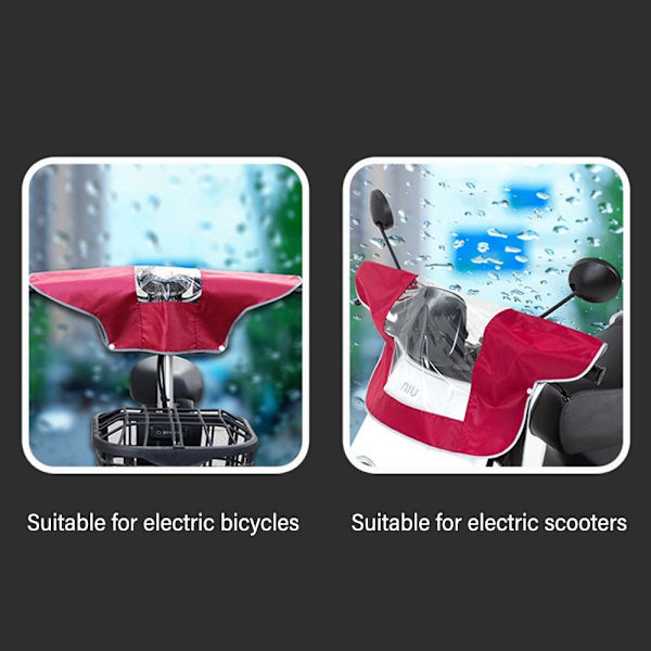 Moottoripyörän kojelaudan cover Electricbike Head RED 50CMX63CM red 50cmx63cm