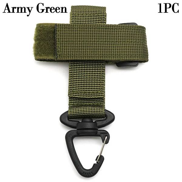 1/2 stk. Taktisk karabinhage bælte D-ring karabinhage ARMY GREEN Army Green 1pcStyle 2-Style 2