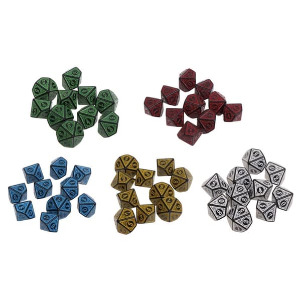 10 kpl set Noppapelit PUNAINEN red