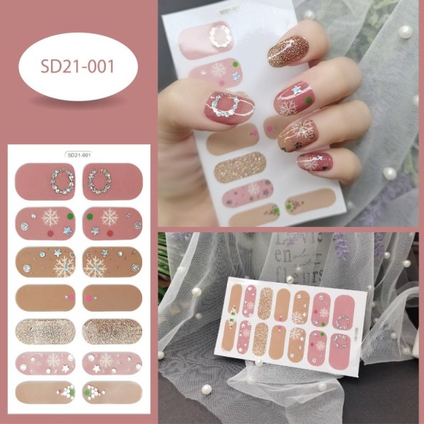 4 STK Nail Stickers Christmas Nail Sticker 9 9 9