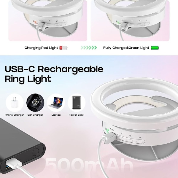 Ring Fyllningsljus Telefonljus ROSA Pink