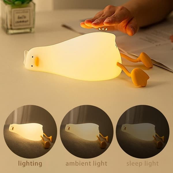 Duck Night Light LED makaava litteä ankka