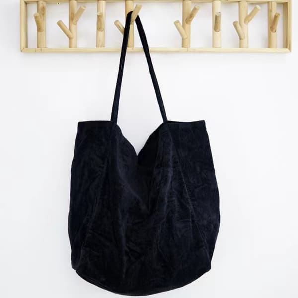 Shopper Bag Canvas Bag VAALEANHARMAA Light Grey
