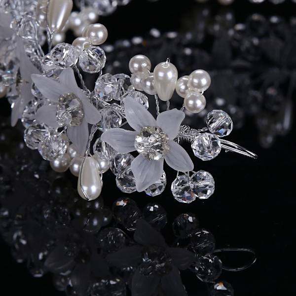 Morsiustiara-päähineet Pearl Crown -pääpanta 1 1 1
