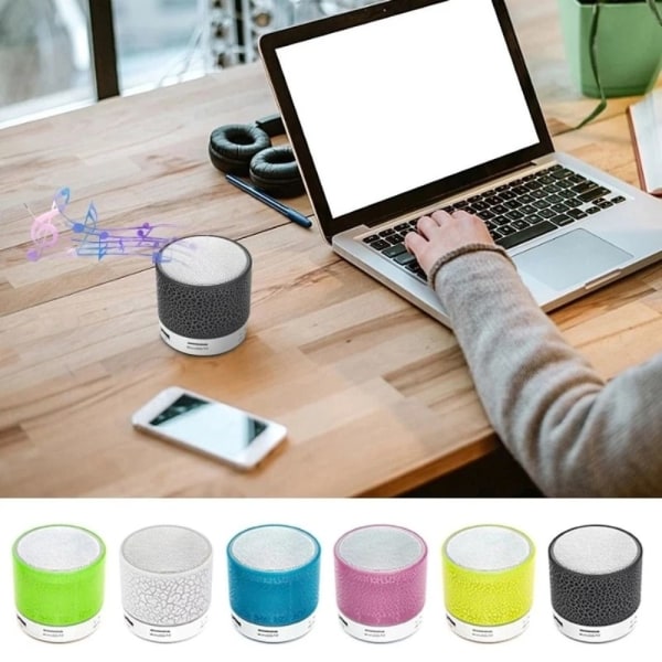 Trådlös högtalare Bluetooth 4.1 subwoofer högtalare WHITE L White L
