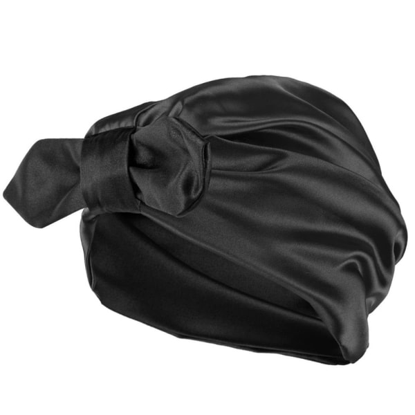 Silkki Hiuskääre Silkki Sleeping Bonnet MUSTA Black