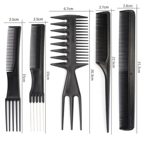 10st Set Hårkammar 7ST 7ST 7pcs